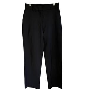 Boston Proper Wide Leg Dress Pants Sz 12 Modern High Rise Trouser Black Career